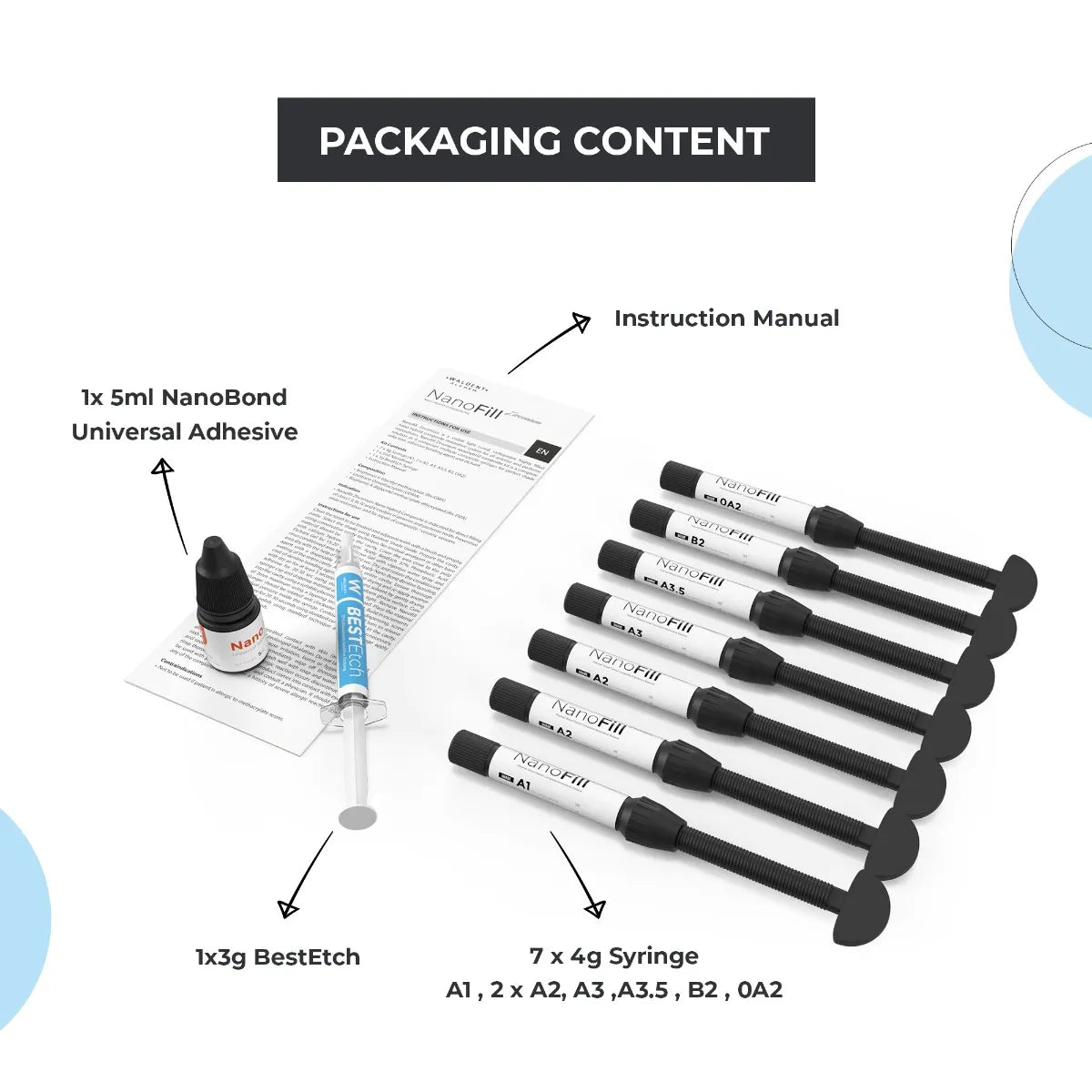 Waldent NanoFill Zirconium Composite Kit