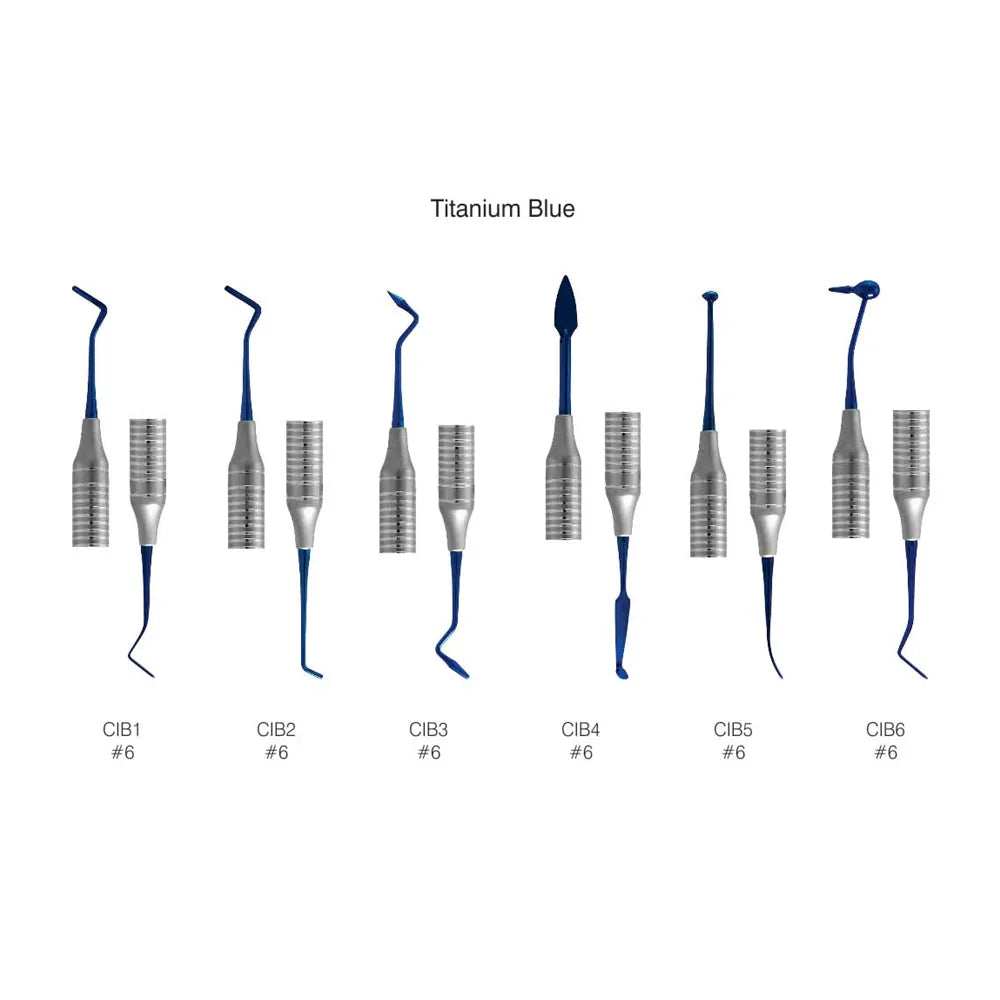 GDC Composite Instruments Titanium Coated S/6 # Blue Instruments Kit (CIBWC6)