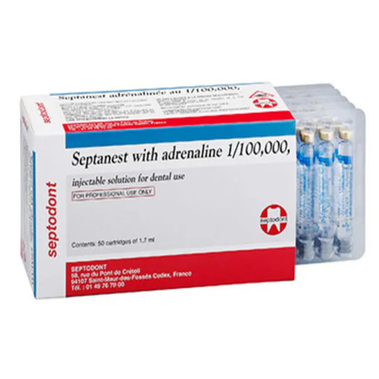 Septodont Septanest 4% Articaine With 1:100,000 Epinephrine