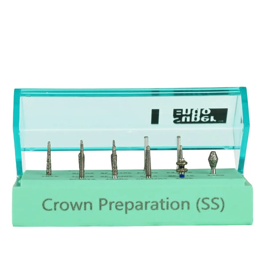 Superendo Crown Preparation Short Shank Diamond Bur Kit