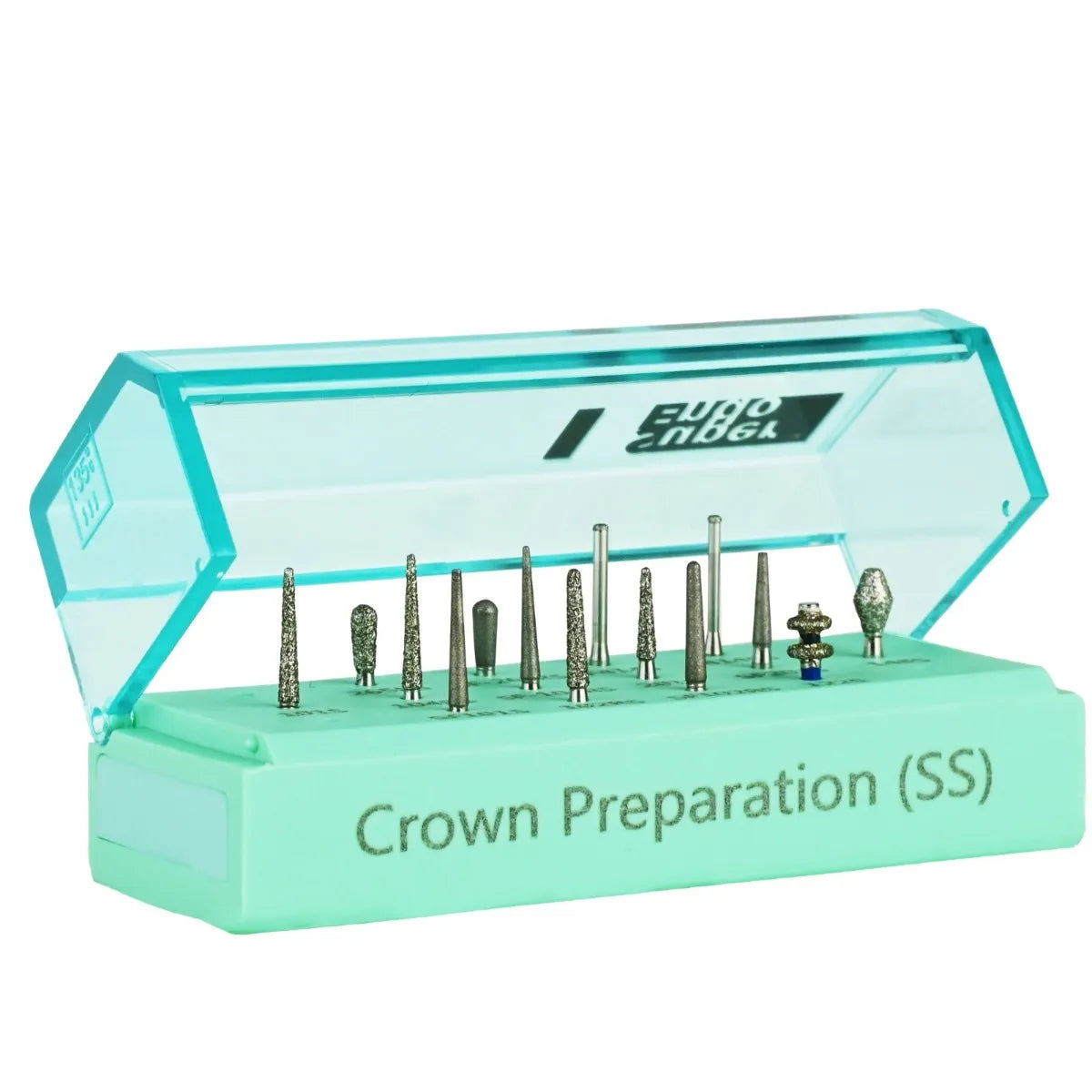 Superendo Crown Preparation Short Shank Diamond Bur Kit