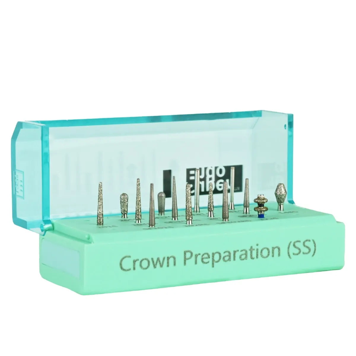 Superendo Crown Preparation Short Shank Diamond Bur Kit